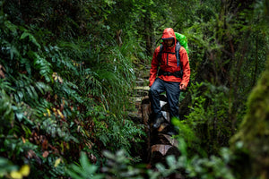 Skaljakke Orange i Regnskoven