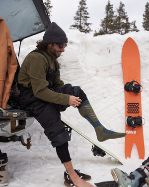 Half Pipe Tekniske Snowboardsokker i Merinould
